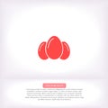 egg icon vector, solid illustration Royalty Free Stock Photo