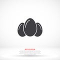 egg icon vector, solid illustration Royalty Free Stock Photo
