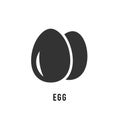 Egg icon vector Royalty Free Stock Photo
