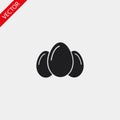 egg icon vector, solid illustration Royalty Free Stock Photo