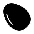 Egg vector glyph flat con Royalty Free Stock Photo