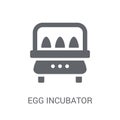 Egg incubator icon. Trendy Egg incubator logo concept on white b