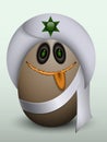 Egg Indian Prince in a turban.