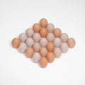 Egg isometric 3d render easter illustration