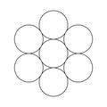 Egg of life. Scared Geometry Vector Design Elements. s religion, philosophy, and spirituality symbols.