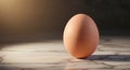 Single Brown Egg on Marble Royalty Free Stock Photo