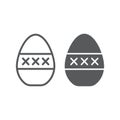 Egg masturbation line and glyph icon, sex toy and adult, masturbate sign, vector graphics, a linear pattern on a white