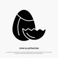Egg, Nature, Easter solid Glyph Icon vector Royalty Free Stock Photo