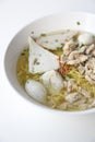 Egg noodle with fishball Royalty Free Stock Photo