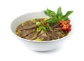 Egg Noodles with Braised Stewed Beef Royalty Free Stock Photo