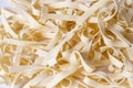 Egg pasta nest isolated on white background Royalty Free Stock Photo