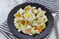 Egg pasta salad