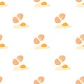 Egg pattern seamless vector