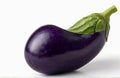 Egg plant, cut out on white background