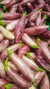 Egg plant pile close up