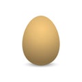 Egg. Realistic Egg with shadow on empty background. Isolated Egg on blank background Royalty Free Stock Photo