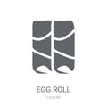 Egg Roll icon. Trendy Egg Roll logo concept on white background