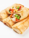 Egg rolls filled with vegetables Royalty Free Stock Photo