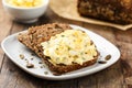 Egg salad and bread Royalty Free Stock Photo