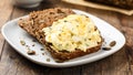 Egg salad and bread Royalty Free Stock Photo