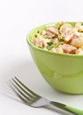 Egg salad in a green bowl Royalty Free Stock Photo