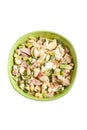 Egg salad in a green bowl Royalty Free Stock Photo