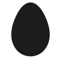 Egg shape Easter, vector nest bunny icon, design food egg