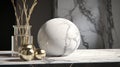 Egg Shaped Marbles On Marble Table - Daz3d Inspired Cinematic Lighting