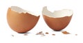 egg shell broken or crack isolated Royalty Free Stock Photo