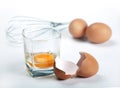 Egg shell and yelk Royalty Free Stock Photo