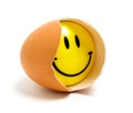 Egg smile Royalty Free Stock Photo