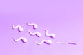 Egg And Sperms concept. Donor Sperm Close Concept of Bank Sperm. Infertility Royalty Free Stock Photo