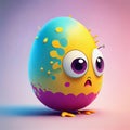 Egg-splattered Easter Monster: A Genetically Engineered Portrait with a Funny Fructose Twist