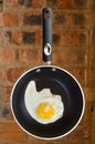 Egg sunny side up Royalty Free Stock Photo
