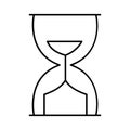 Egg timer Vector icon which can easily modify or edit Royalty Free Stock Photo