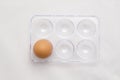 Egg Tray, One Egg, Six Eggs Minus Five Royalty Free Stock Photo