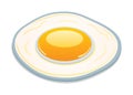 egg illustration isolated on white background for education ,top view Royalty Free Stock Photo