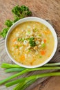 Egg vegetable soup