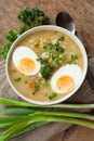 Egg vegetable soup