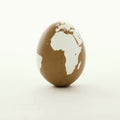 Egg world map Royalty Free Stock Photo