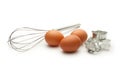 Eggbeater and eggs