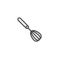 Eggbeater mixer line icon