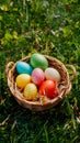 Eggcellent holiday fun with colorful egg hunts and festive decorations Royalty Free Stock Photo