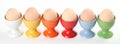 Eggcups with eggs