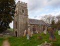 EGGESFORD, DEVON, ENGLAND - MARCH 23, 2021: Eggesford church, ancient religious building and graveyard.