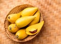 Eggfruit or canistel in a basket, Thai fruit