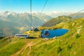 Aletsch Glacier cable car Royalty Free Stock Photo