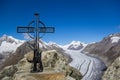 Eggishorn - top of the Aletsch Glacier, Switzerland Royalty Free Stock Photo