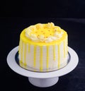 Eggless Pineapple cake Royalty Free Stock Photo