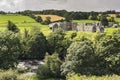 Egglestone Abbey ruins on the banks of the river Tees